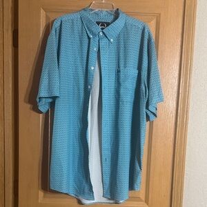 Men's Cinch Blue Short Sleeve Shirt